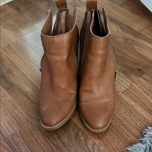 Brown Leather Ankle Boots
